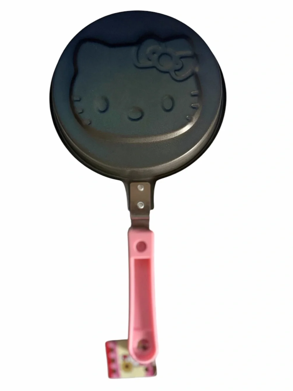 Hello Kitty Pink Character Pancake Pan with Bow Design small pancake size NWT